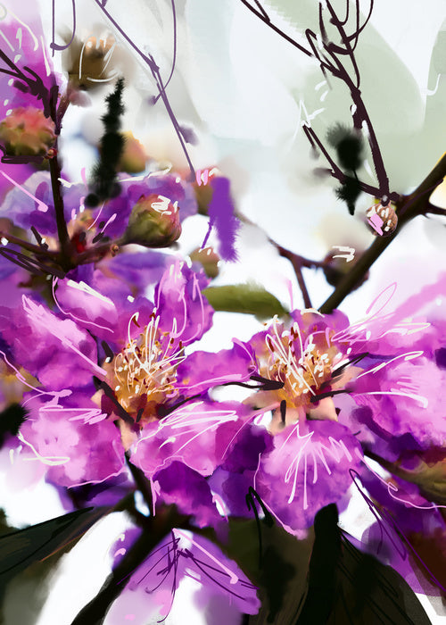 Purple petals