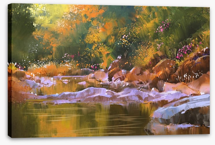 Golden river glow