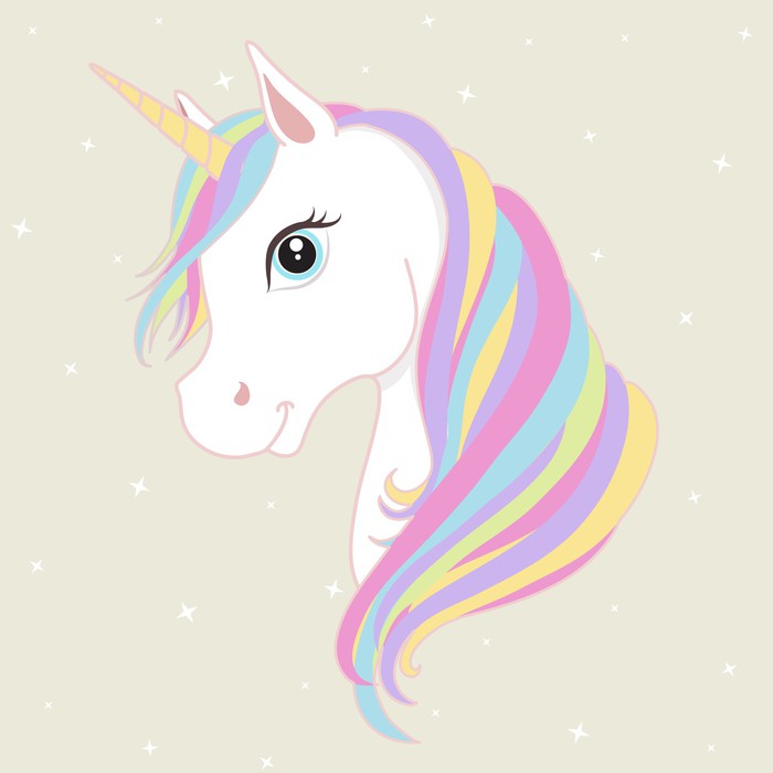 Pretty pastel unicorn