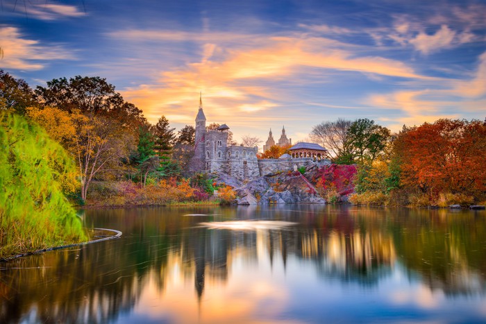 Belvedere Castle in Fall