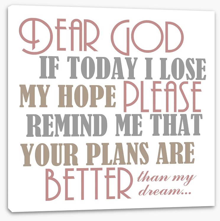 God plans better