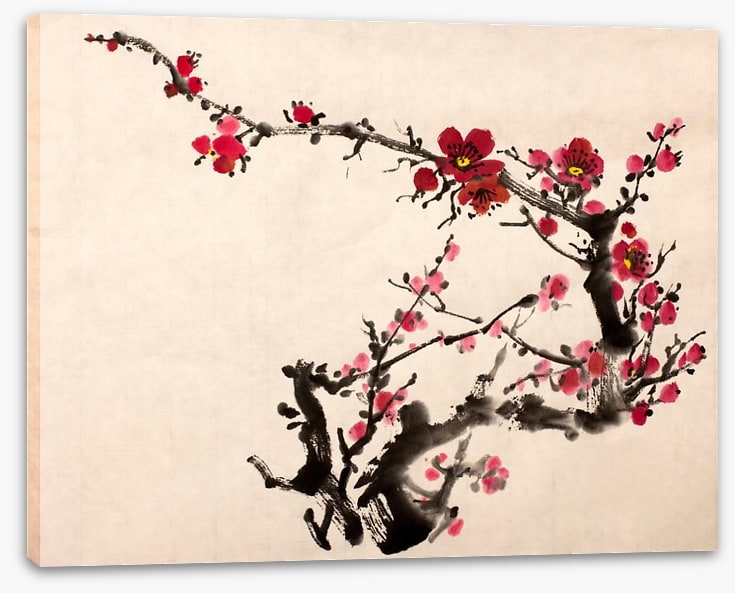 Red plum blossom