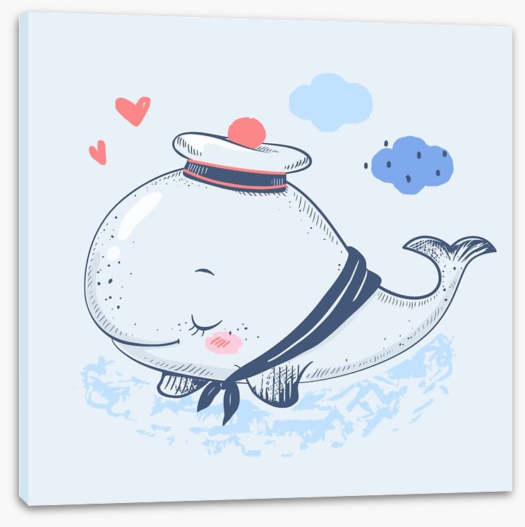 Blushing whale