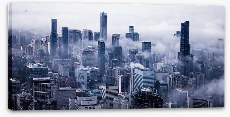 Toronto in the clouds
