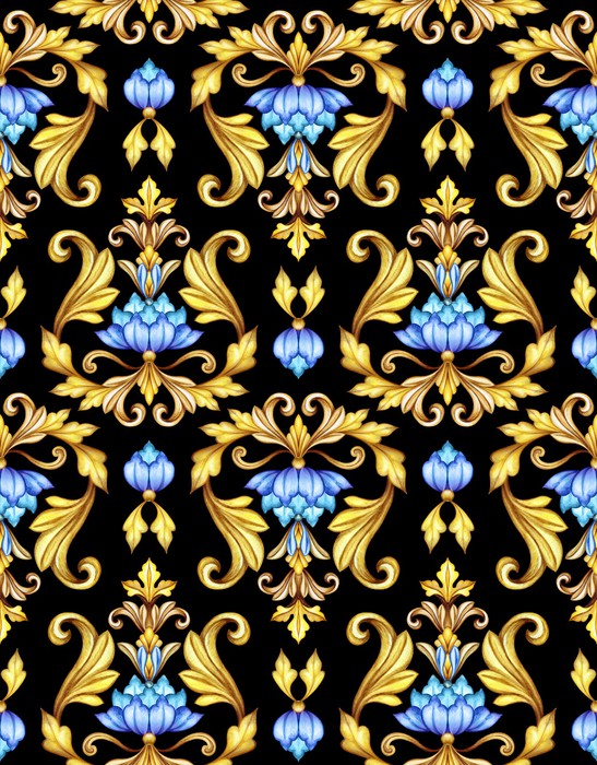 Gold leaf lotus