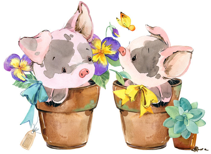 Potted pigs