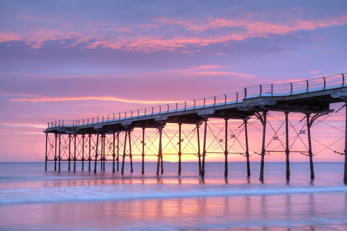 Pink dawn pier