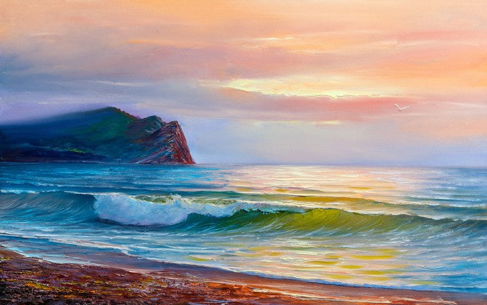 Sunset waves