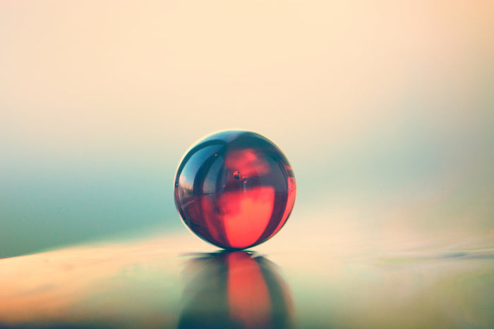 One red marble