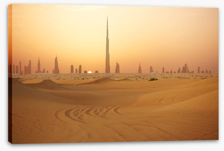 Dubai from the desert