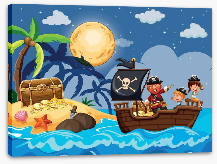 Moonlight treasure hunt