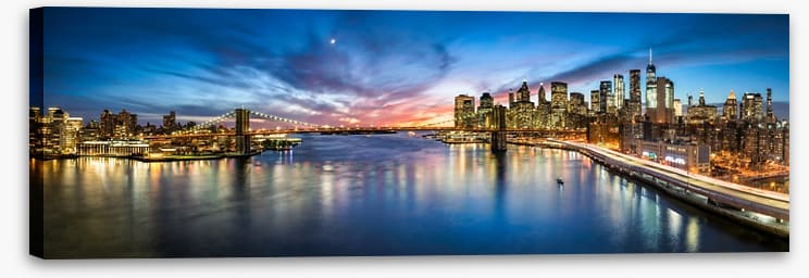 Brooklyn nights panorama