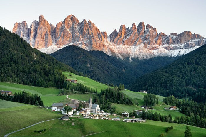 Village in the valley