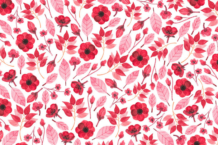 Red petal leaves