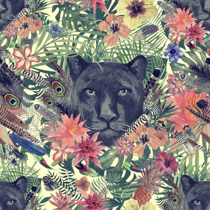 Panther in the garden