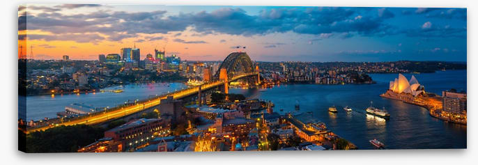 Sydney glow panorama
