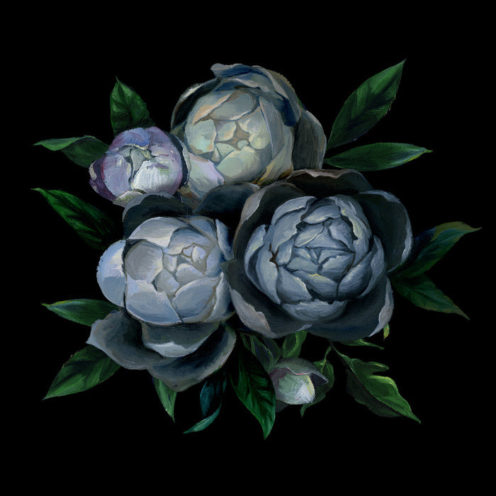 Bouquet of blue peonies