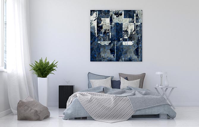 Steely blue
