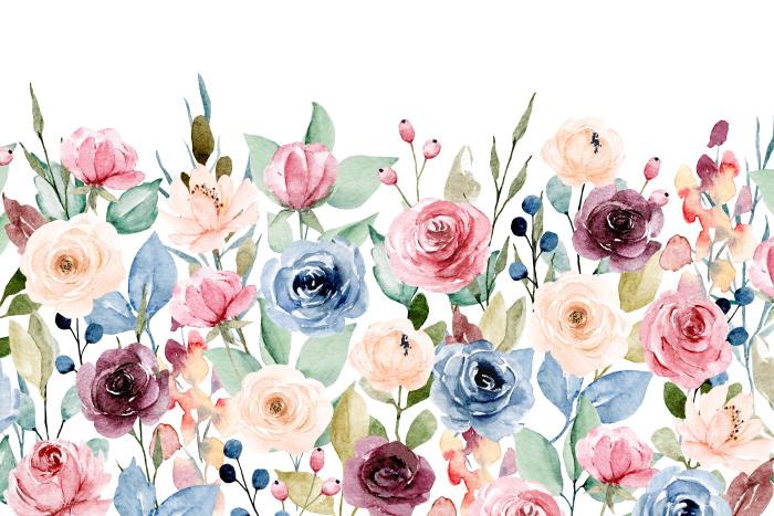 Then come the roses