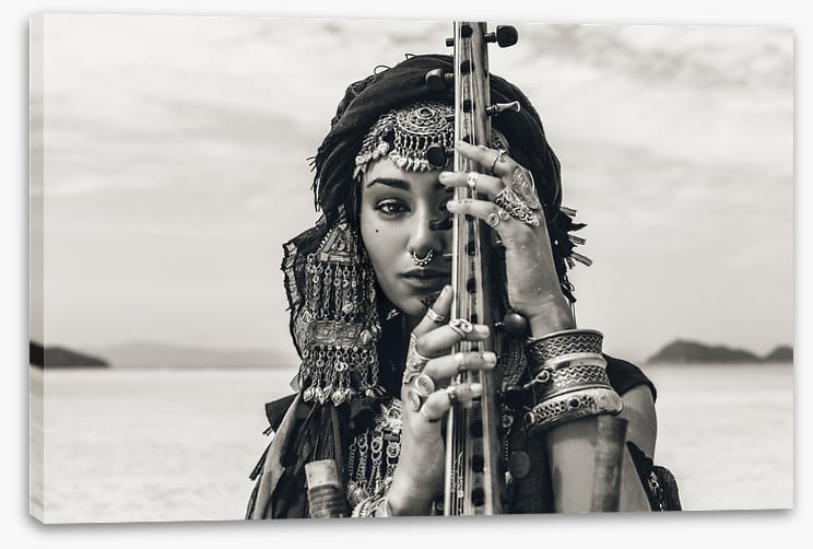 Sitar by the sea