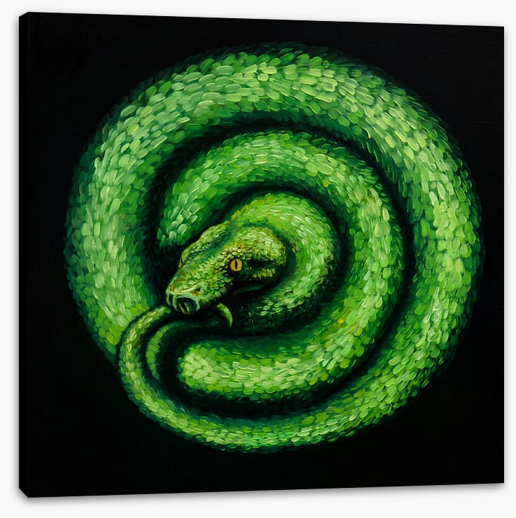 Green serpent spiral