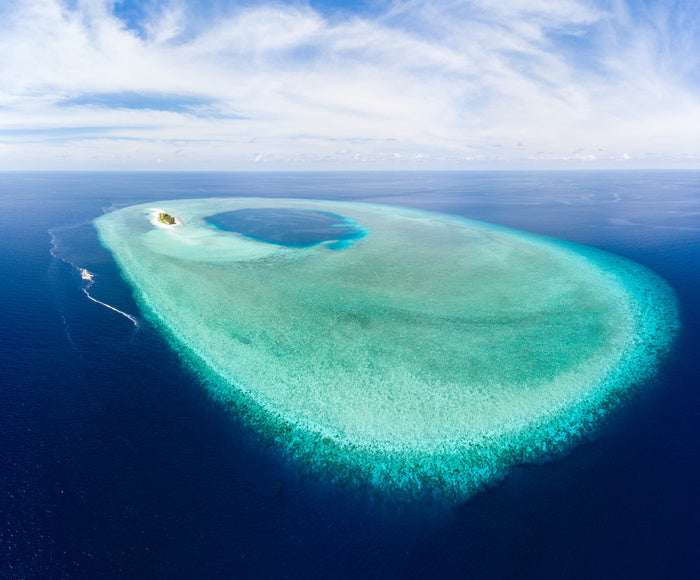 The turquoise atoll