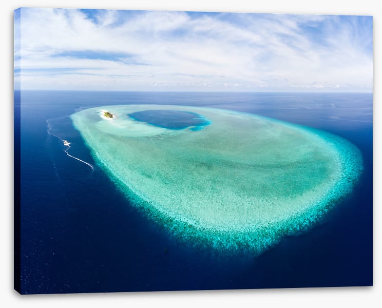 The turquoise atoll