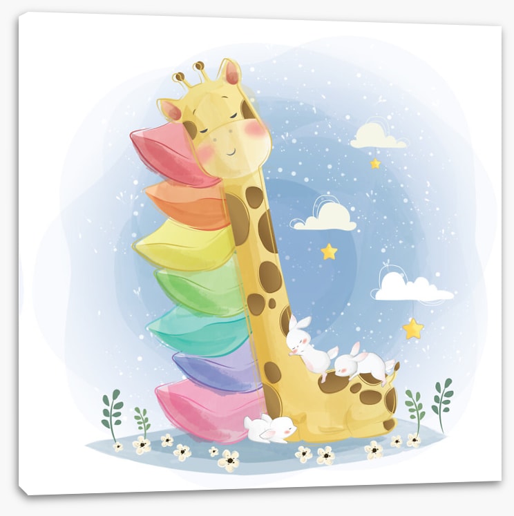 Sleeping giraffe