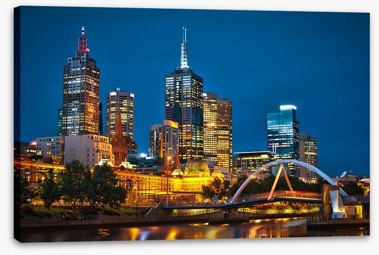 Melbourne City and Yarra River