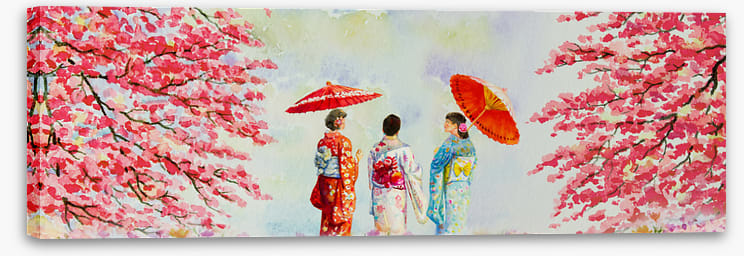 Kyoto spring geishas