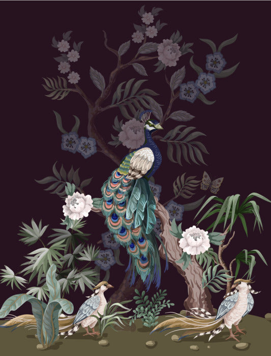 Peacock of the peonies