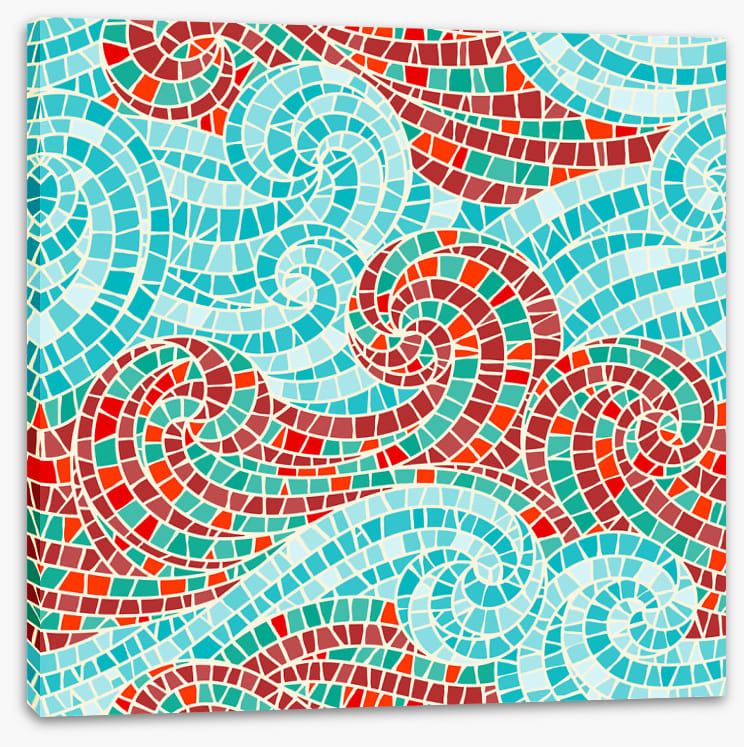 Swirly sea mosaic II