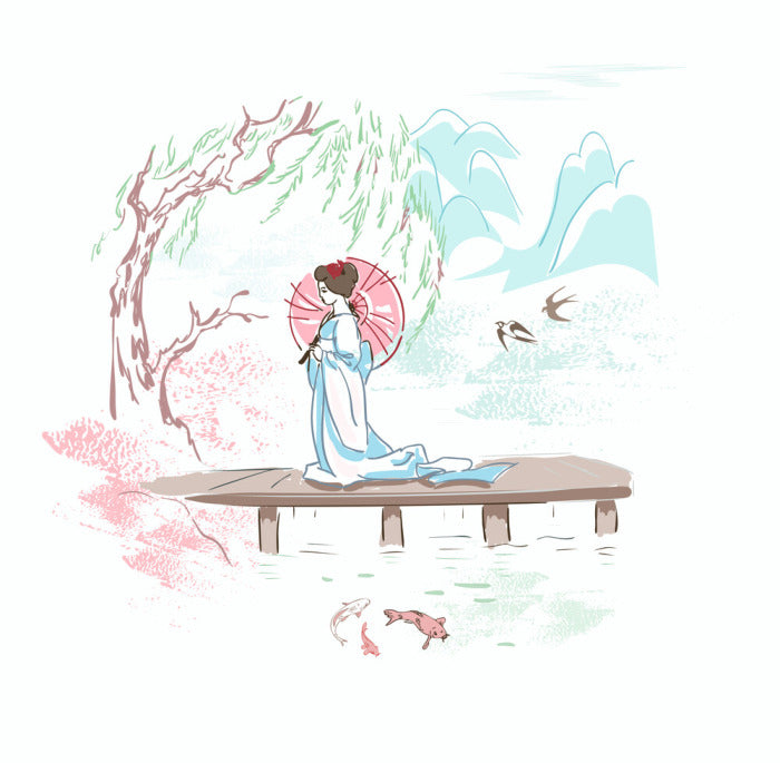 Parasol of pastels