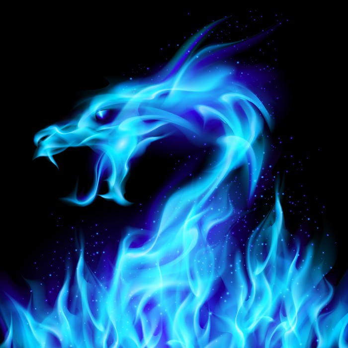Blue spirit dragon