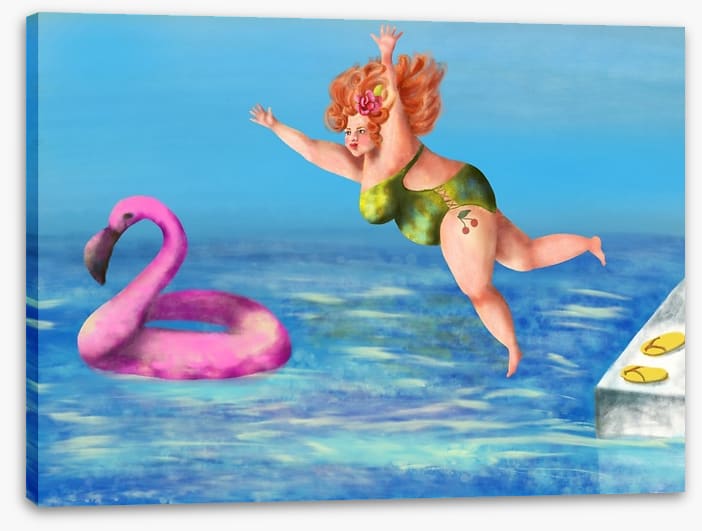Chasing flamingos