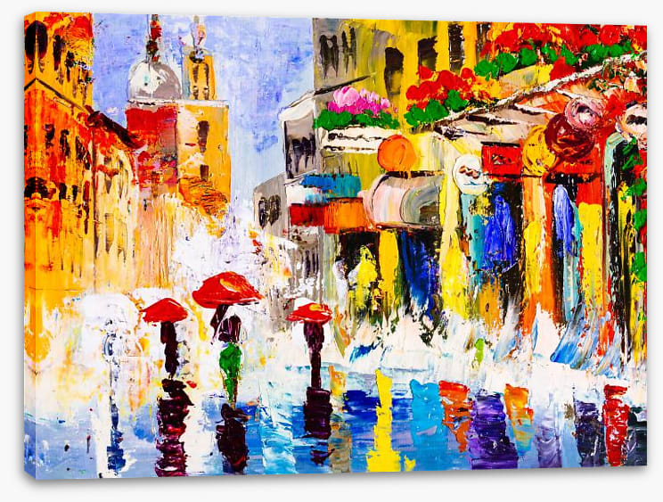 Sunny shower street