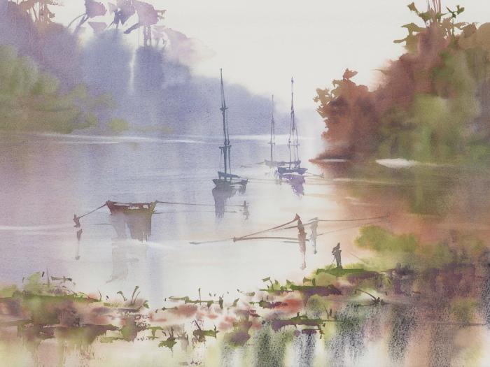 Moored in the mist