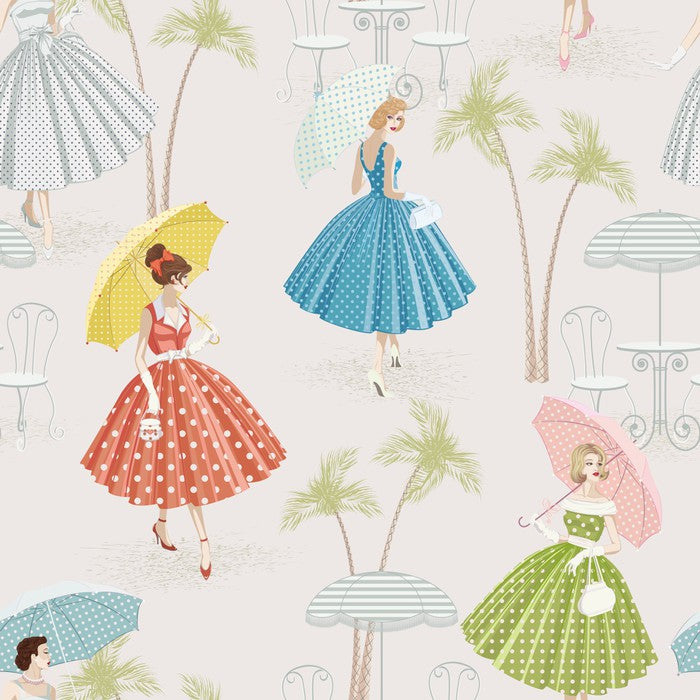 Polka dots and parasols