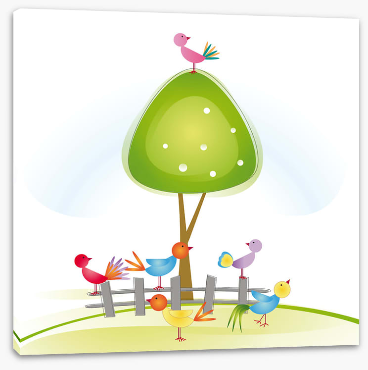 On the green tree