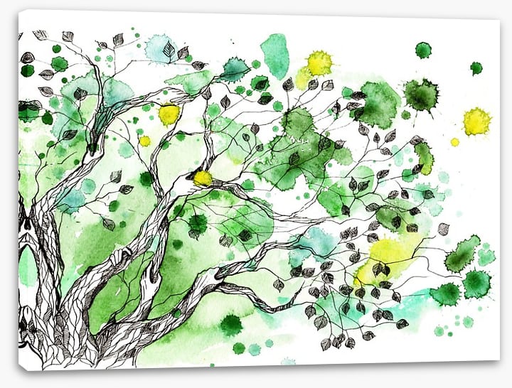 Spring splatter tree