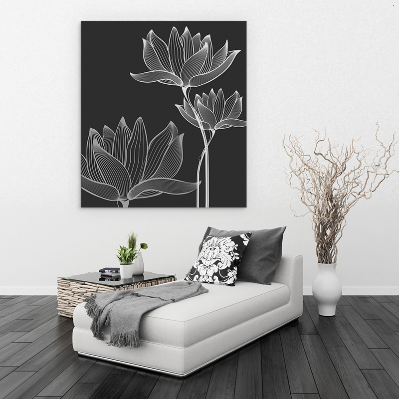 Lotus on black