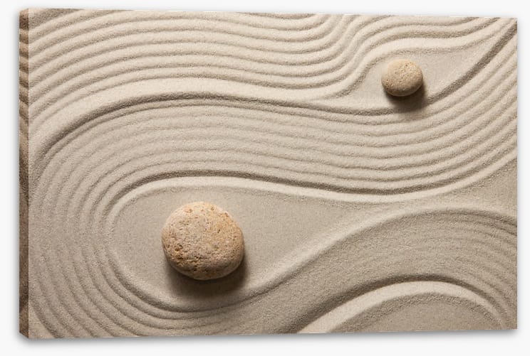 Sand garden swirl