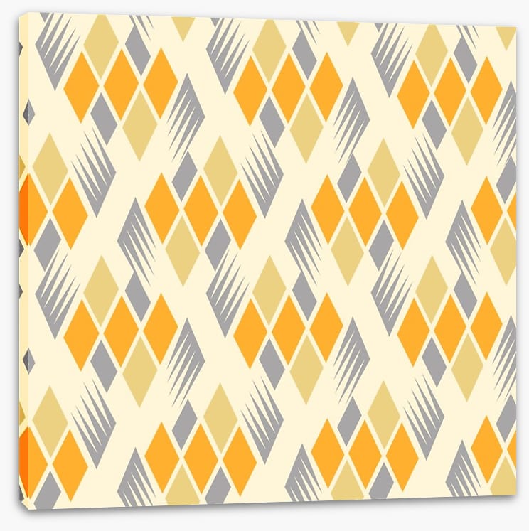 Retro diamonds yellow