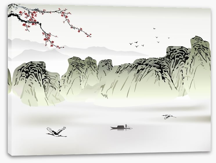 The mountain lake