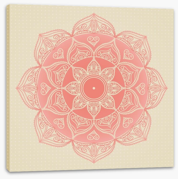 Soft pink mandala