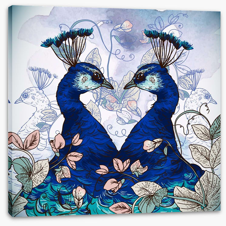 Peacock pair