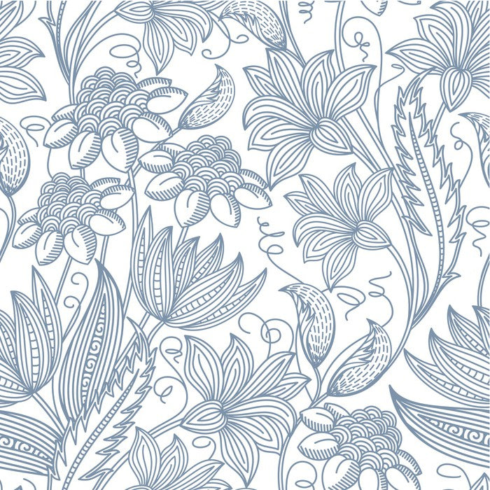 Blue line blooms