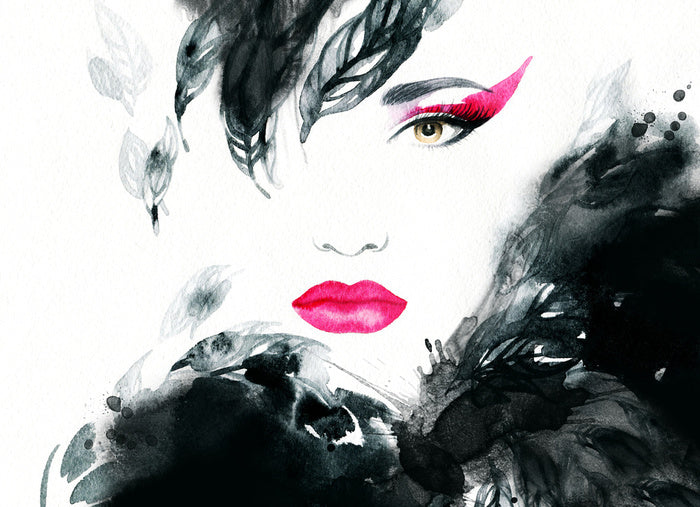 Armed with pink eyeshadow