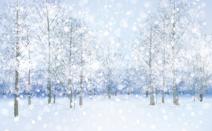 Soft snow falling