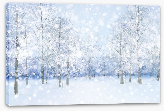 Soft snow falling